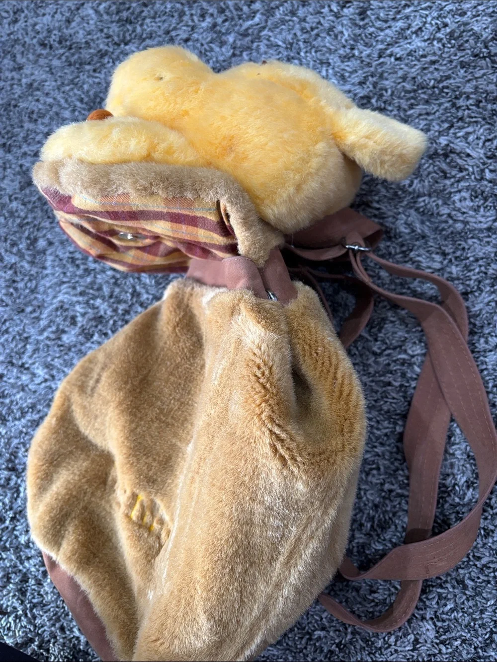 Vintage Disney Winnie the Pooh Plush Backpack | 